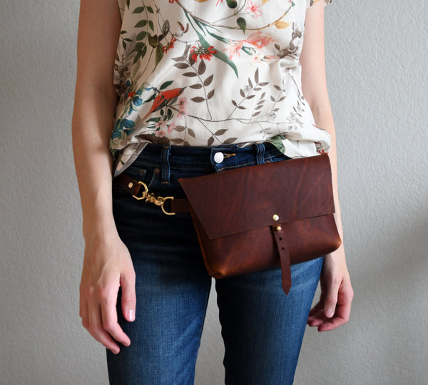 Extra Large Bogotá Hip Bag - Rustic Red