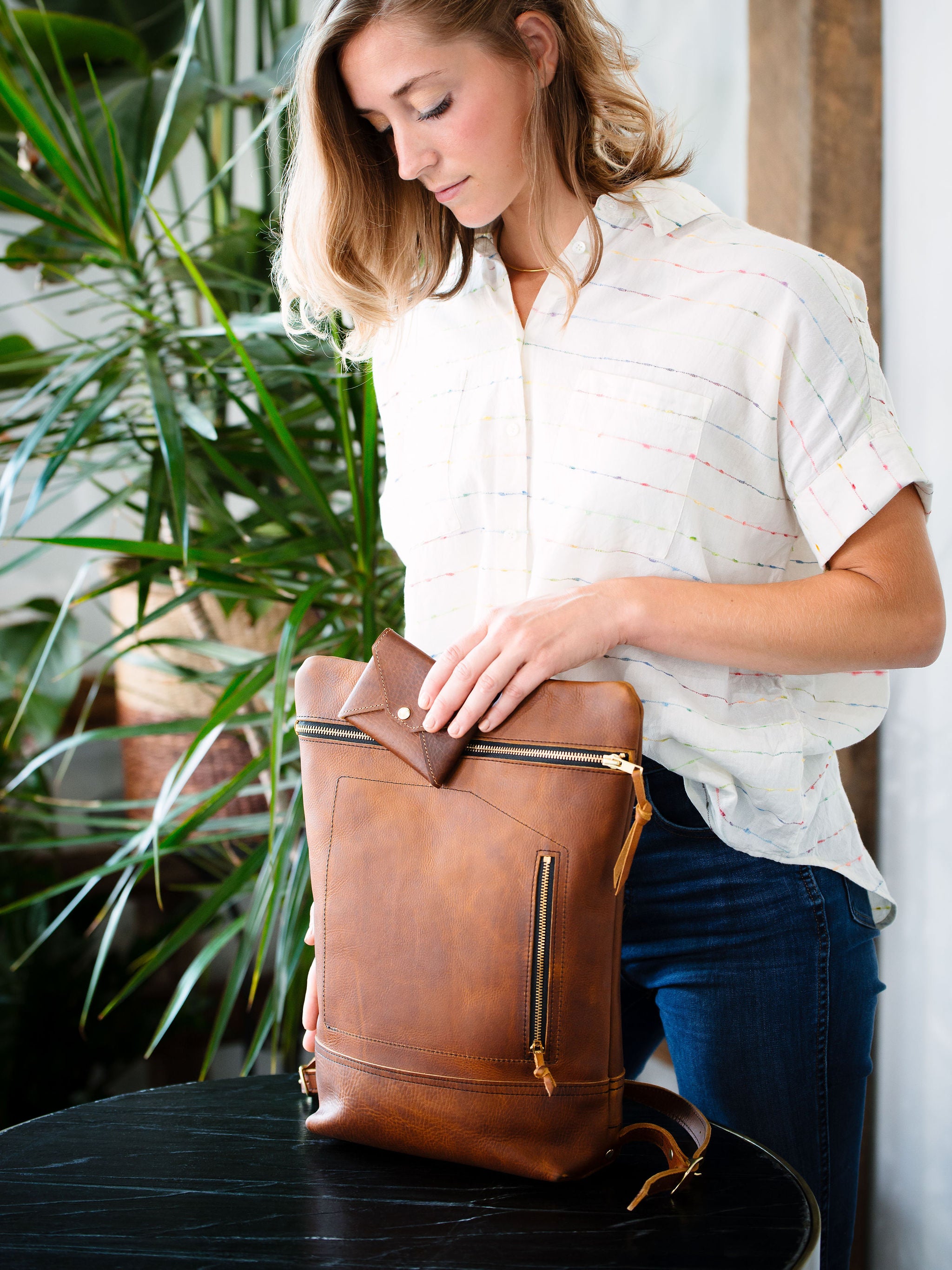 All Leather Daypack
