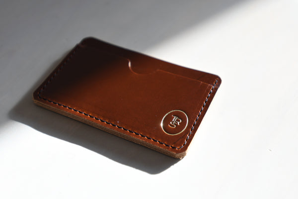 Minimal Wallet, the Kyoto - Oxblood Leather