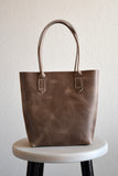Leather Market Tote Bag in Aged Whiskey Horween Leather